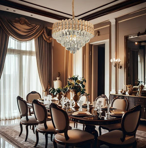 Lampada Cristal G054-cp 50cm Gold