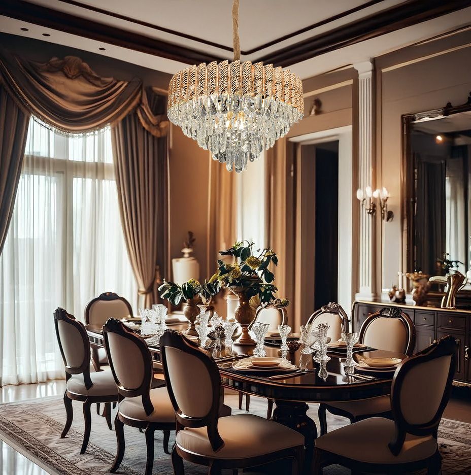 Lampada Cristal G054-cp 50cm Gold