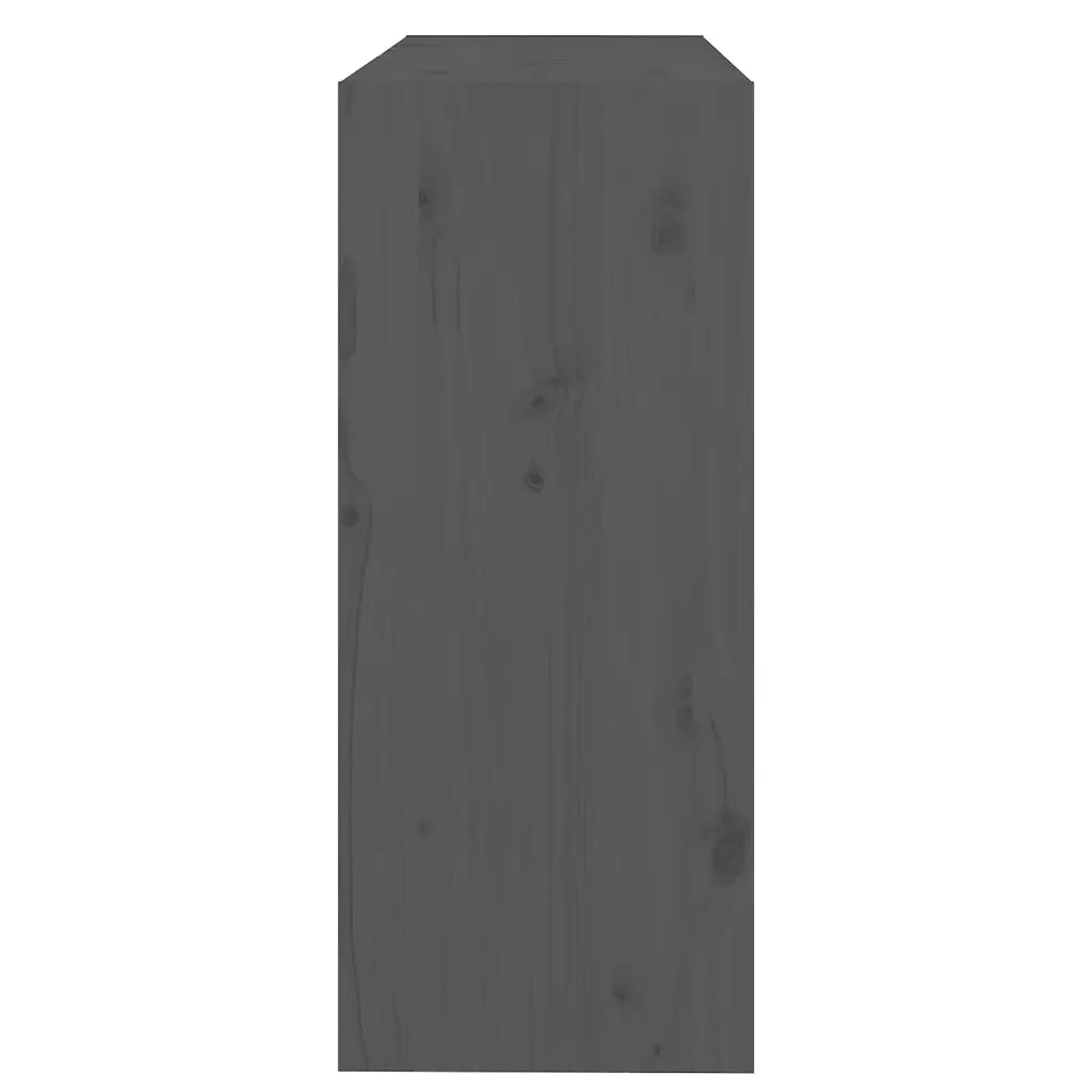 Libreria/Divisorio Grigio 80x30x71,5 cm Legno Massello di Pino 808185