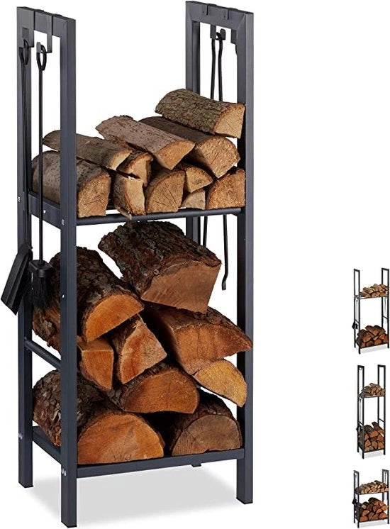 Rack per legna da camino - 100 x 40 x 30 cm