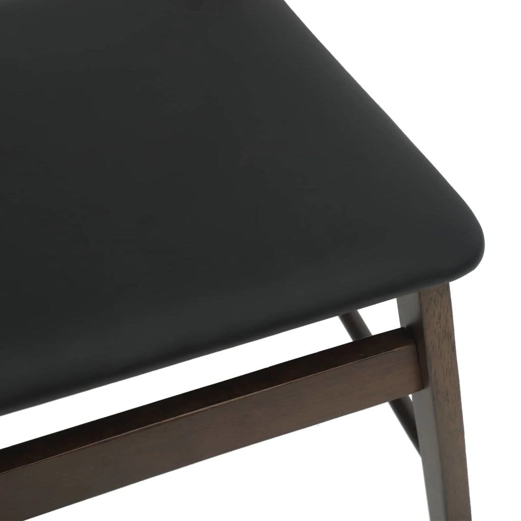 Sedia da pranzo 2 pcs Marrone scuro e Nero