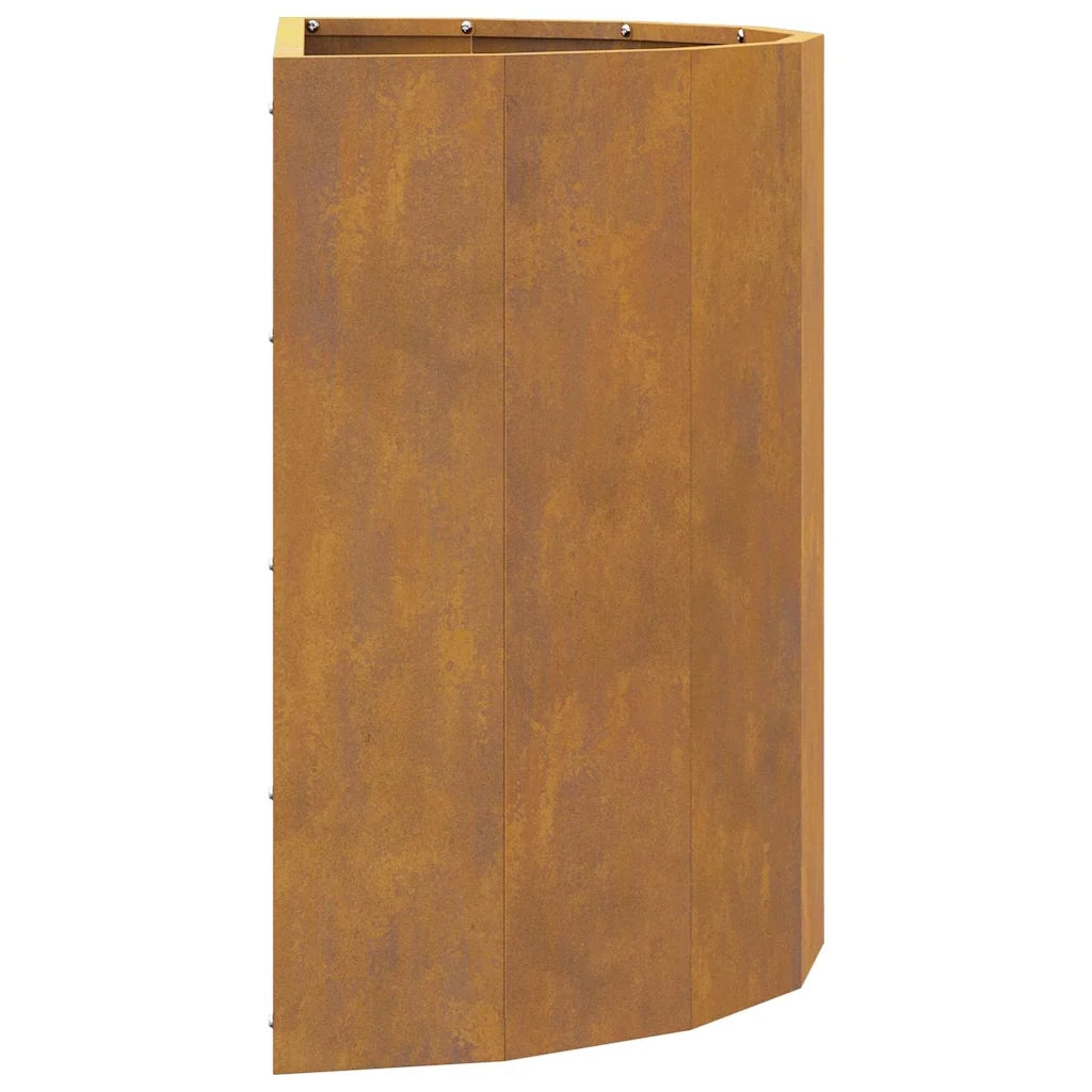 Fioriera Ruggine-Vaso-Contenitore per Piante 60 x 30 x 50 cm