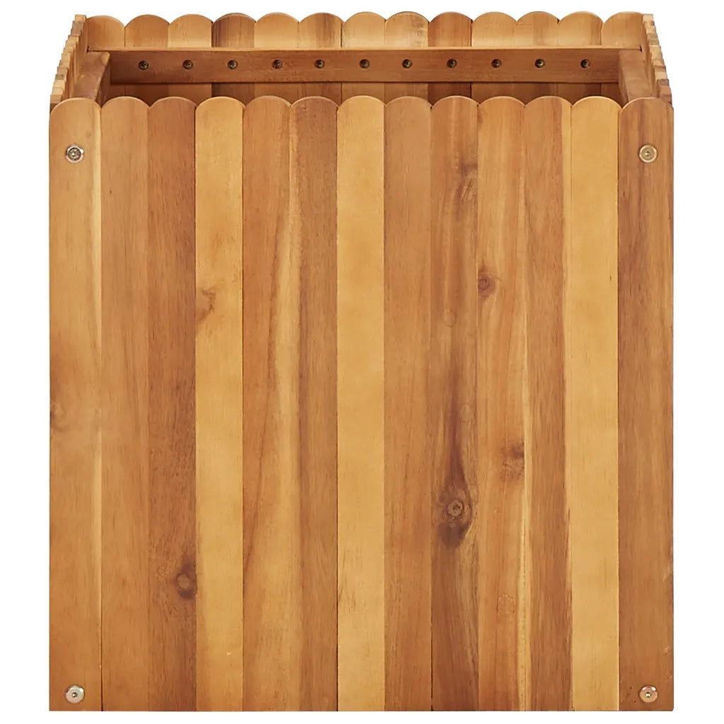Letto Rialzato da Giardino-Fioriera da Giardino 50x50x50 cm Legno Massello di Acacia
