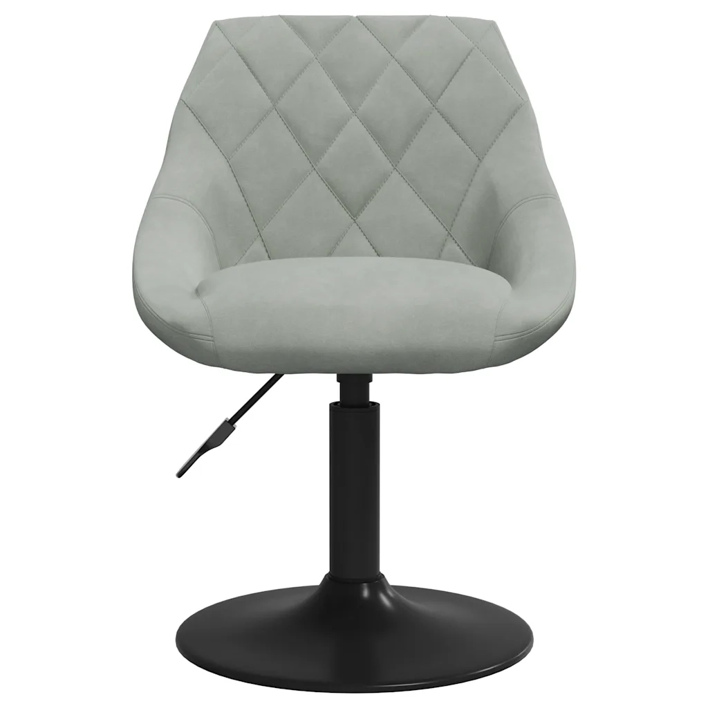 Sedia da Pranzo Grigio Chiaro in Velluto cod mxl 57098