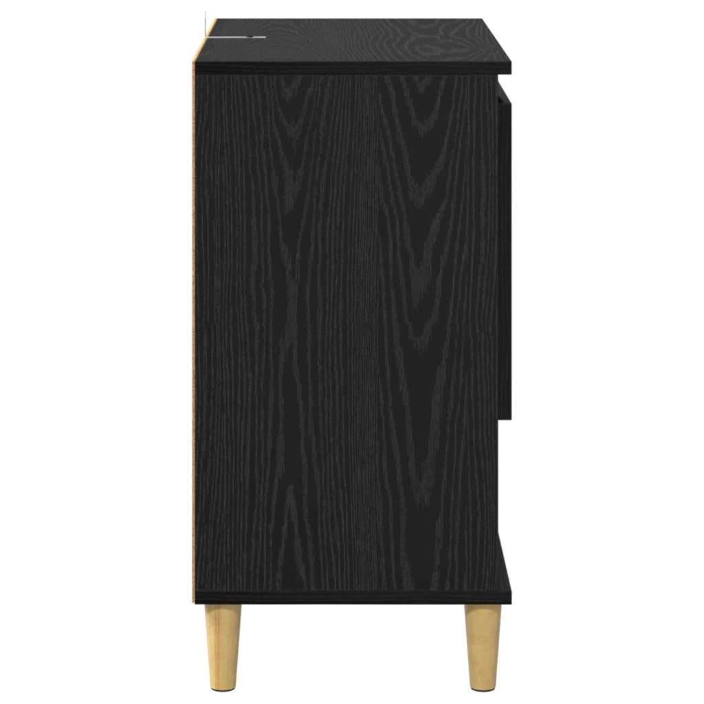 Credenza Rovere nero 35 x 60 x 70 cm Legno multistrato