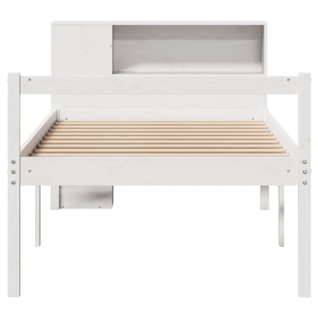 Letto con Libreria senza Materasso 75x190 cm in Legno Pino 3321989
