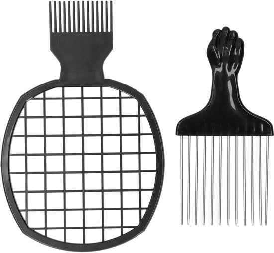 Pasta per capelli - Kam per capelli - Materiale plastico di alta qualità - Denti larghi - Pettine per capelli africani - Strumenti per parrucchieri - Sostenibile - Per capelli ricci - Pettine per parrucchieri