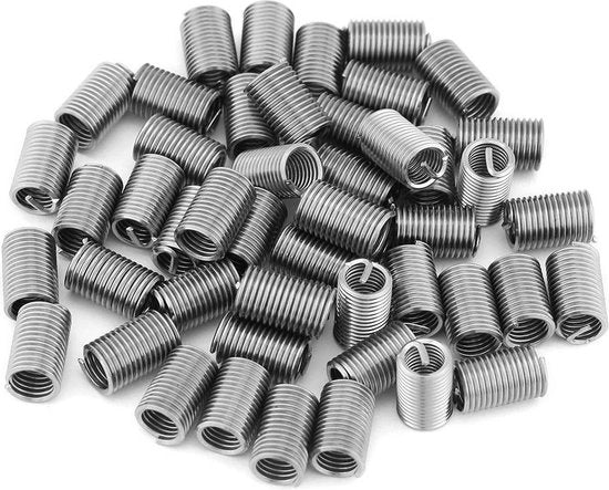 Set di sostituzione per riparazioni, set di viti a dente di sega 50 pezzi, RVS304, Helicoil - M6 x 10 - lunghezza 3D.