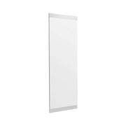 Specchio Fiammetta, Specchiera, Articolo d'arredo a muro, Decorazione con specchio, 40x2h120 cm, Bianco