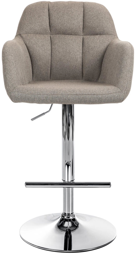 Barhocker Natoma Stoff chrom