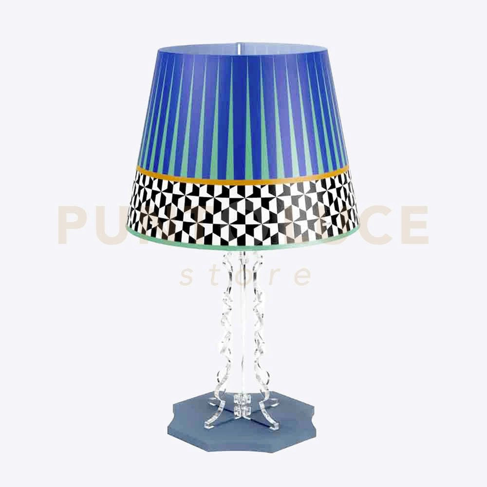 LAMPADA DA TAVOLO GRANDE BRIGHELLA 1 LUCE ATTACCO E27 DISPEGNO ETHNIC