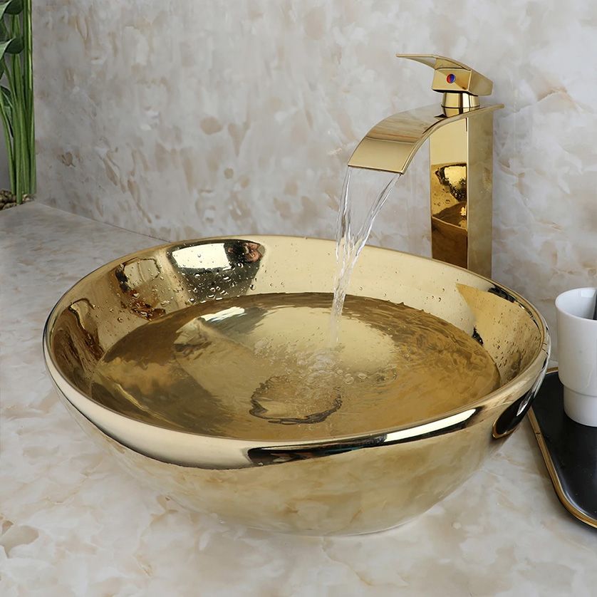 Lavabo Da Appoggio Rea Sofia Gold