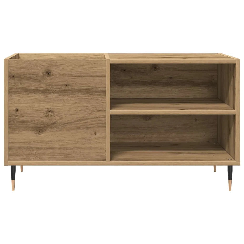 Mobile Porta Dischi Rovere Artigianale 84,5x38x48cm Multistrato 857241