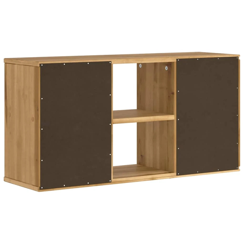 Mobile porta TV ODDA pratico contenitore per il soggiorno 79 x 24 x 40 cm legno massello di pino 02_0058050