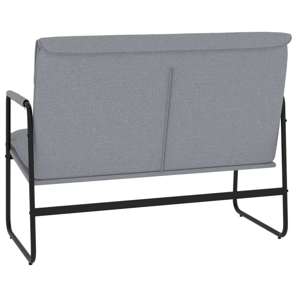 Panca 100 x 64 x 80 cm tessuto grigio chiaro 02_0010689