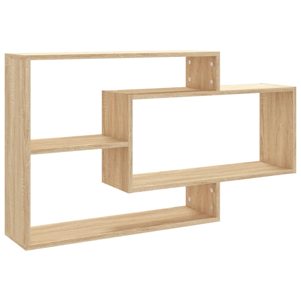 Mensole a Muro | Scaffale Parete | Ripiano a parete Rovere Sonoma 104x20x58,5cm in Legno Multistrato