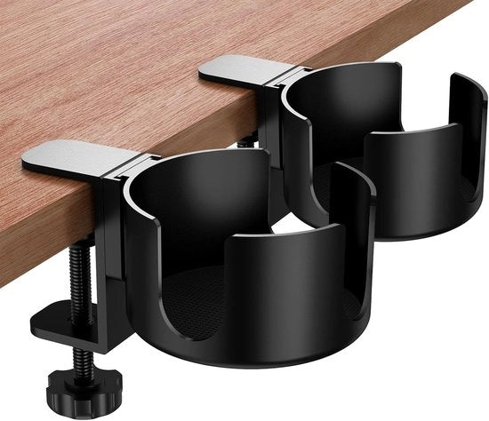 Supporto per Tazza a 2 Pezzi - Supporto per Tazza senza Fuoriuscite per Scrivania - Supporto per Tazza per Sedia da Ufficio - Supporto per Tazza per Scrivanie da Ufficio, Cucina e Cenere