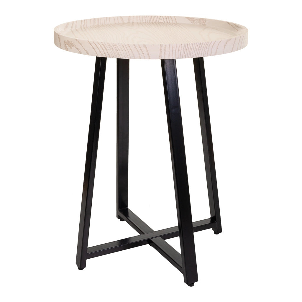 Tavolino in metallo nero d45x57h