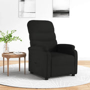 Divano Sedia-Poltrona Reclinabile in Tessuto Nero 793514