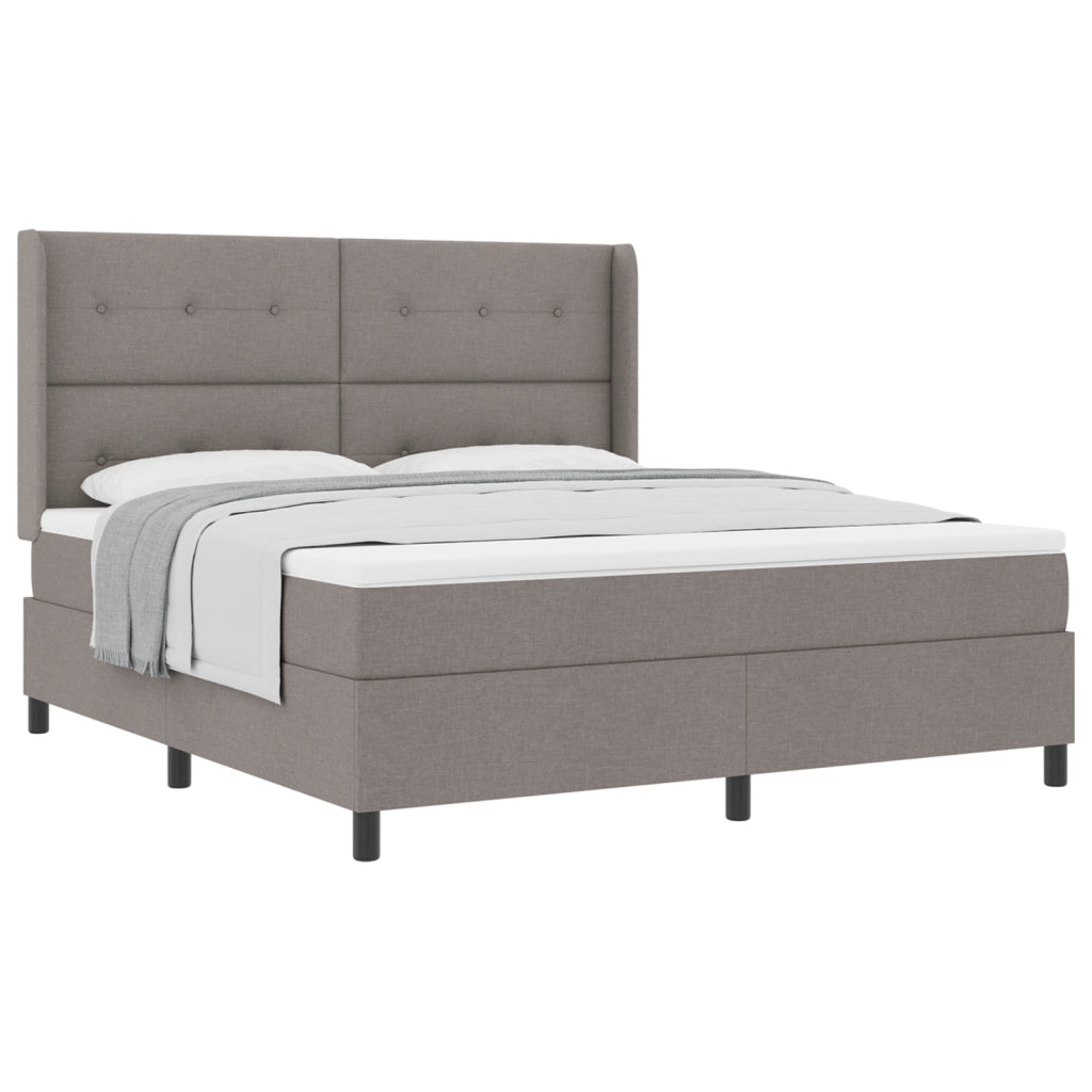 Letto con Reticolo e Materasso Tortora 180x200 cm