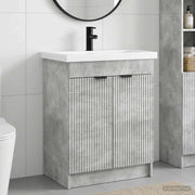 Set di mobili per il bagno Grigio Cemento 56 x 37,5 x 81 cm 3404147
