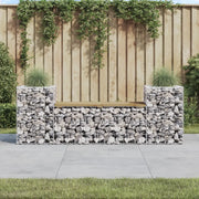 Panca da Giardino Design Gabbione 183x41x60,5cm Pino Impregnatocod mxl 127415