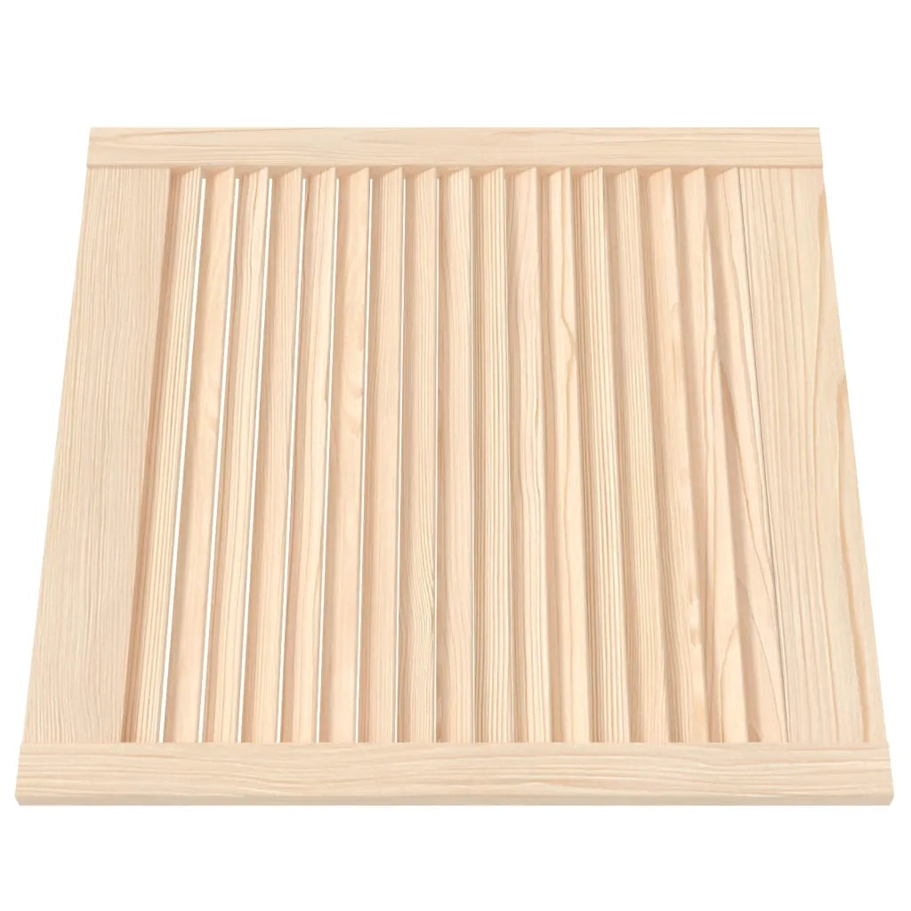 Ante con Design a Lamelle 2 pz 61,5x59,4 cm in Legno di Pino CFW9533154