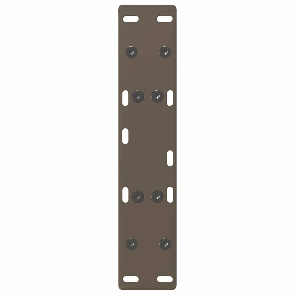 Set di 2 gambe robuste per tavolino da caffè a forma di A 40 x 30 cm con piedini regolabili design moderno acciaio nero 02_0057095