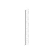 Cremagliera binario doppio - 200 cm. - bianco