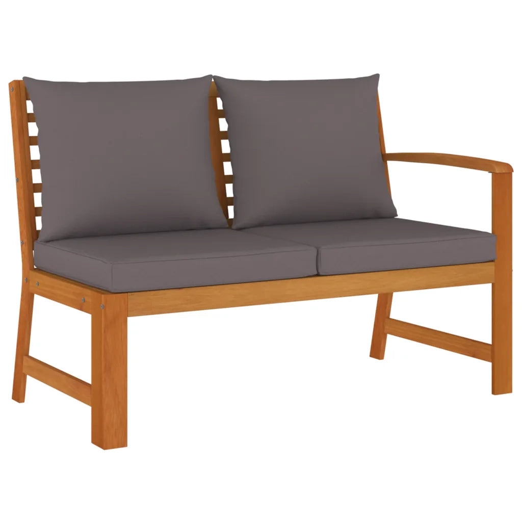 Set da Pranzo Giardino 11 pz con Cuscini Legno Massello Acacia 3154973