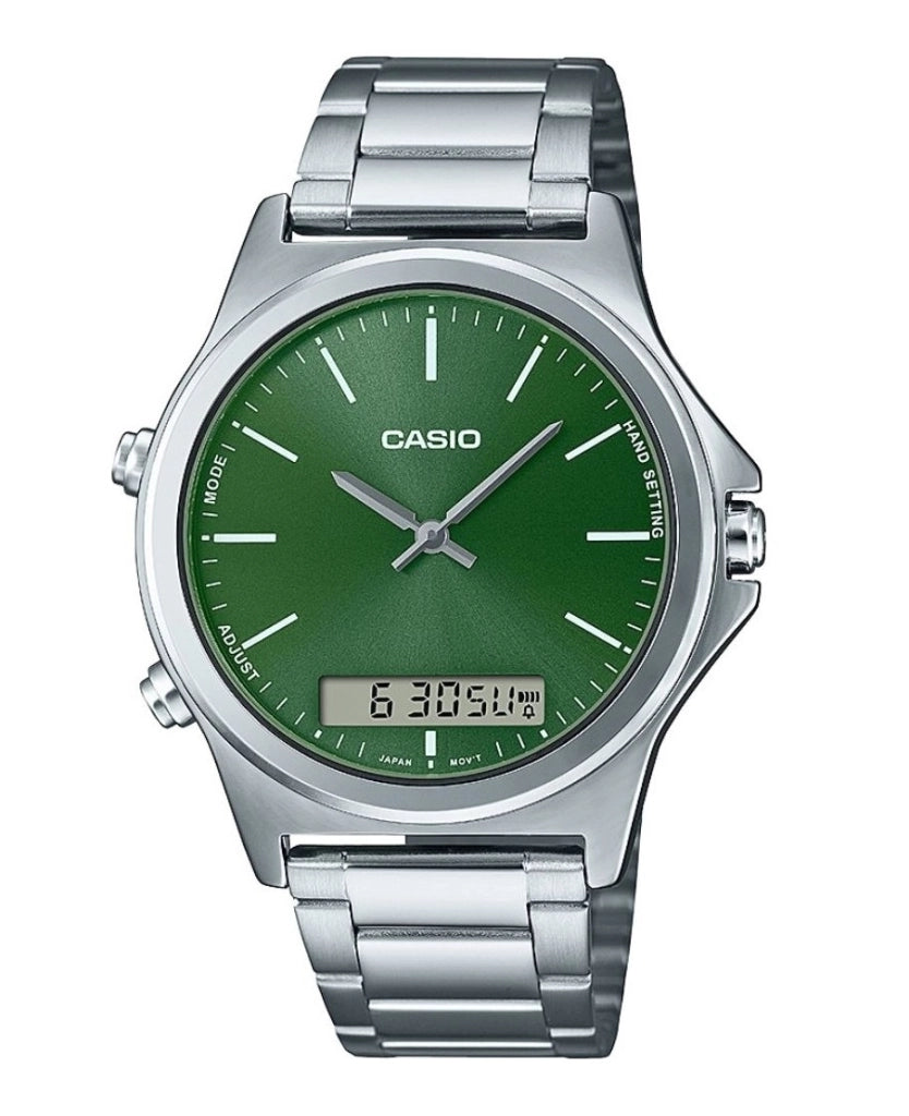 CASIO COLLECTION Mod. ANA-DIGIT ALARM - FOREST GREEN
