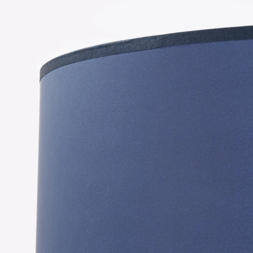 Lampada da terra treppiede paralume blu E27 Purela