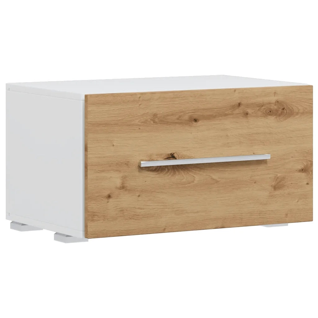Mobile TV 5 pz con Illuminazione a LED Rovere Artigianale 3324234