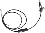 Camera di Inspezione Endoscopica Acqua Resistente - 3,9 mm Obiettivo - Lampada LED Regolabile - Camera di Inspezione - Lunghezza di Focale 4 x 10 cm - Adatto per Telefono