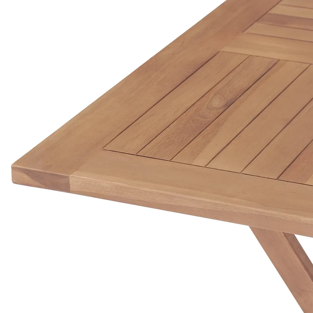 Set da Pranzo per Giardino 5 pz in Legno Massello di Teak 3155034