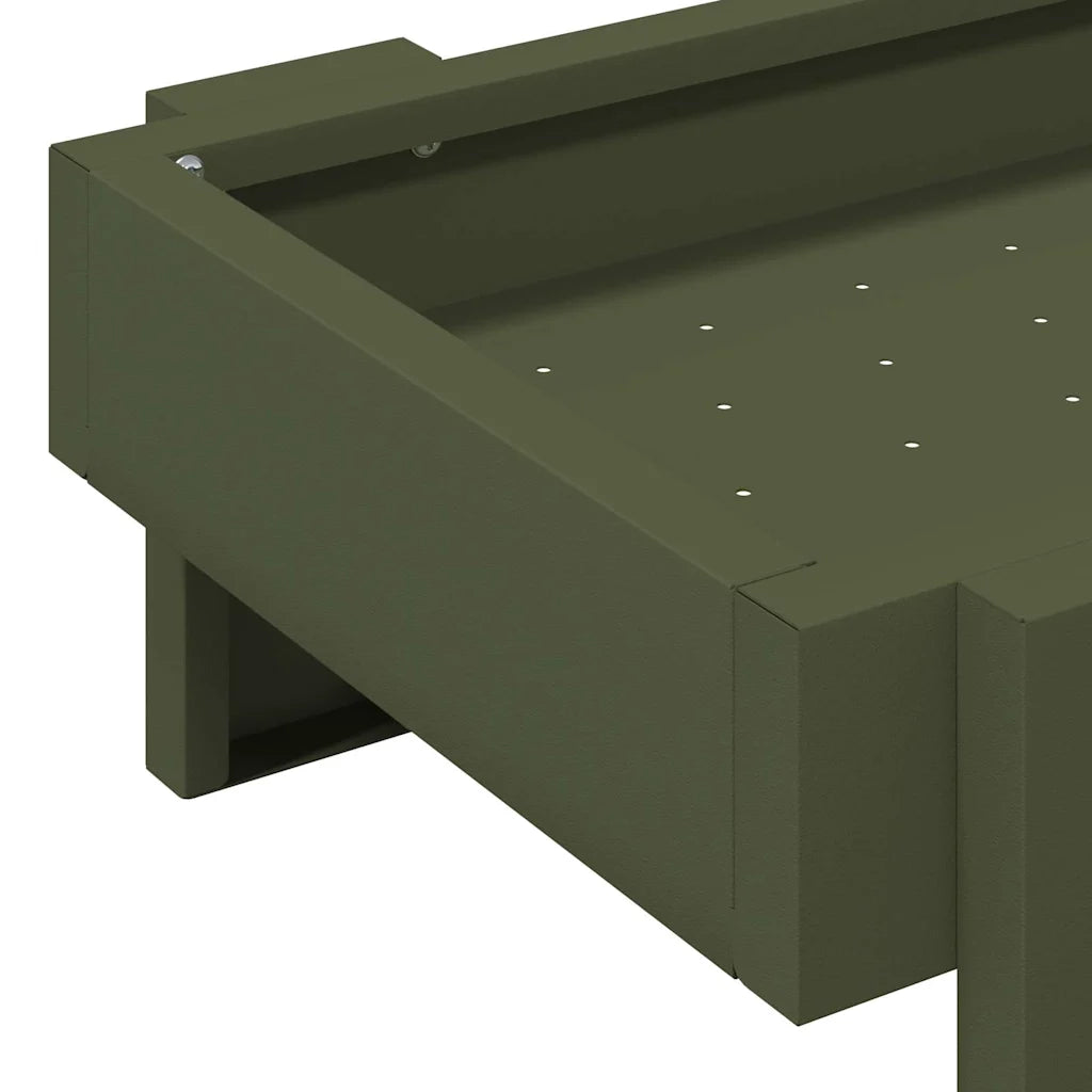 Mangiatoia per polli Verde oliva 80 x 28 x 13.5 cm CFW8842699