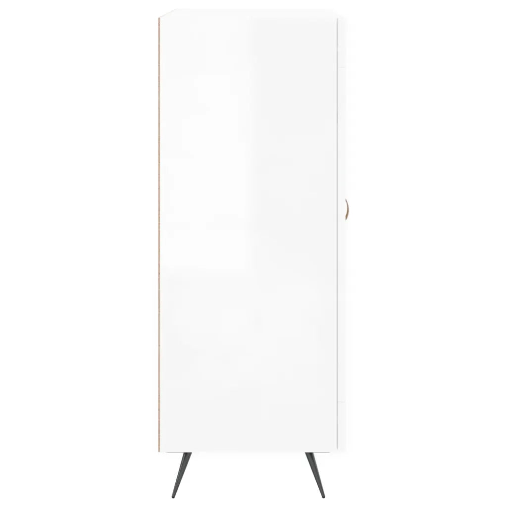 Credenza 69,5x34x90 cm in Legno Multistrato Bianco Lucido 830230