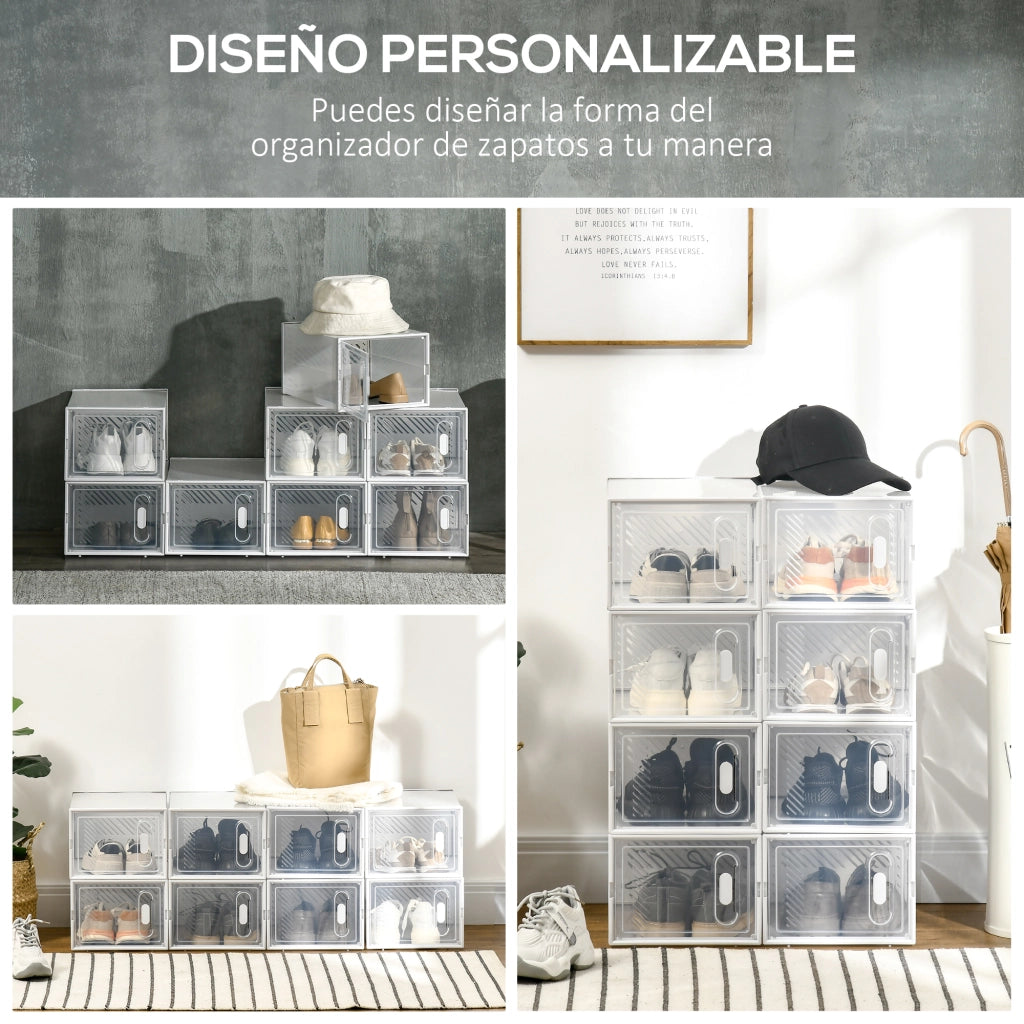 Organizzatore scarpe modulare con ante ¨C zephmum ¨C 25x35x19 cm