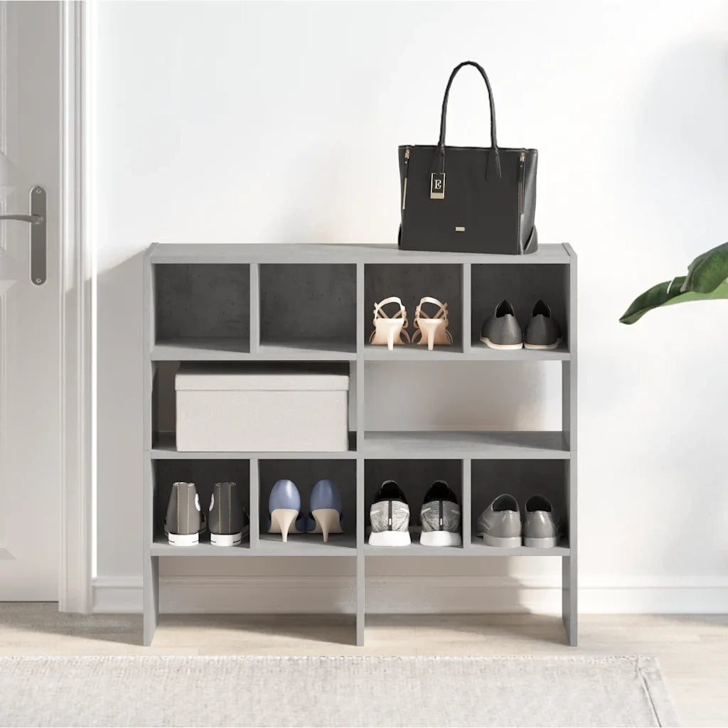Scarpiere 2 pz Impilabili Grigio Cemento 89,5x30x40 cm CFW2556387