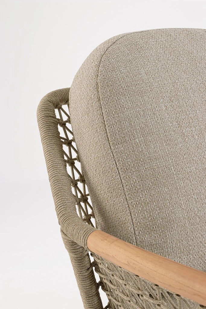 Poltrona da Giardino con Cuscini 75x98x85h cm in Alluminio e PP Eulero Antracite