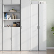 Credenza Bianca 40x42,5x185 cm in Legno Ingegnerizzato
