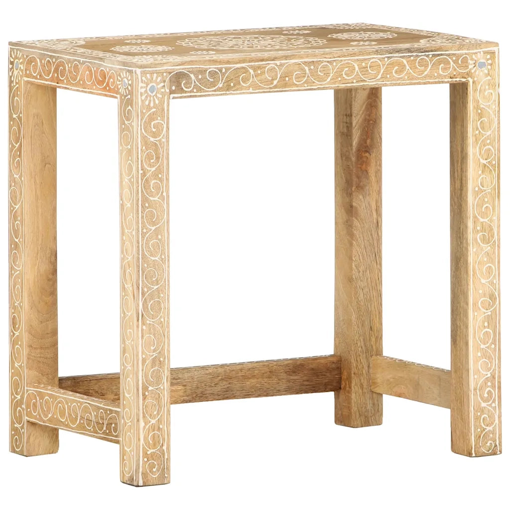 Set Tavolini da Salotto 2 pz in Legno Massello di Mango 285881
