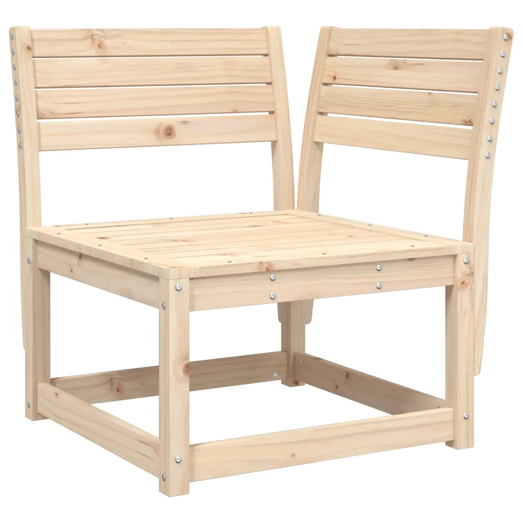 Divano Angolare da Giardino-Sofa da Giardino-Divanetto da esterno 73x73x78 cm Legno Massello di Pino