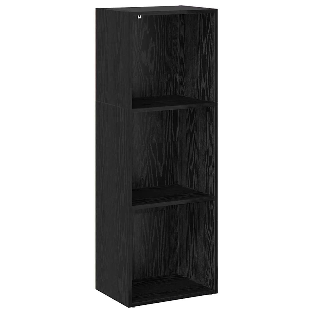 vidaXL Libreria Rovere nero 40 x 30 x 114 cm Legno multistrato