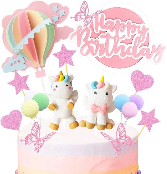 Decorazione da Torta per Festa di Compleanno, 23 Pezzi