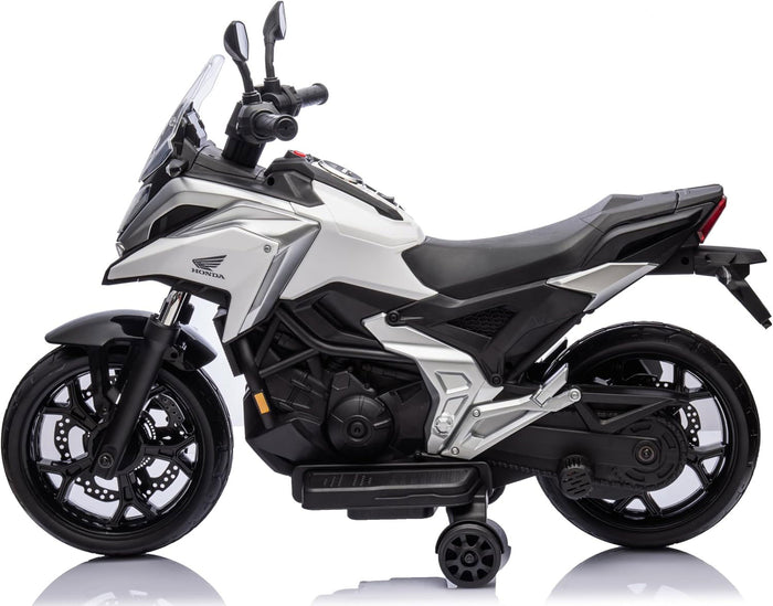 Moto Elettrica per Bambini Licenza Ufficiale Honda NC750X 12V 4,5Ah Bianco