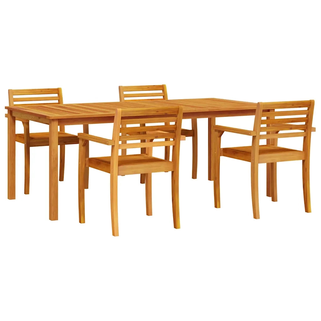 Set da Pranzo per Giardino 7 pcs Marrone