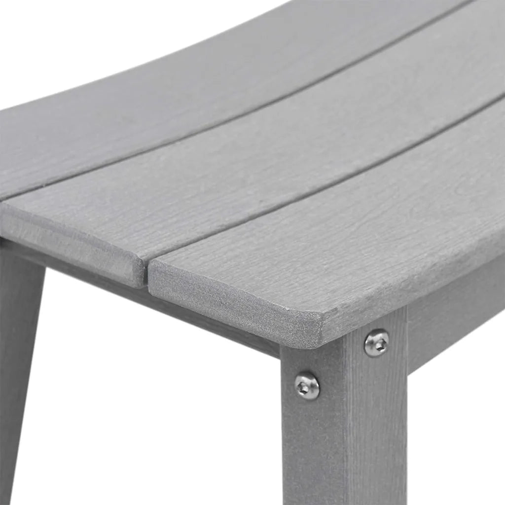 Set Bar da Giardino 3 pz | Set Salotto da Giardino Grigio chiaro HDPE