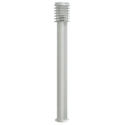 Lampada da Terra per Esterni Argento 110 cm in Acciaio Inox CFW3707246