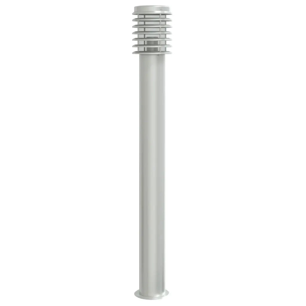 Lampada da Terra per Esterni Argento 110 cm in Acciaio Inox CFW3707246
